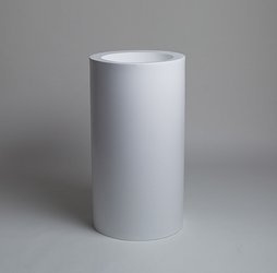 Donica dekoracyjna FROMO z pojedyńczym dnem - 90 cm - biała