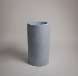 Donica dekoracyjna FROMO z wewnętrzną półką - 75 cm - jasny marmurek