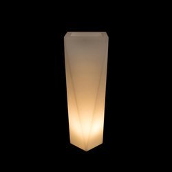 Donica dekoracyjna BASKA z wewnętrzną półką i podświetleniem LED - 90 cm - barwa ciepła