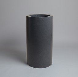 Donica dekoracyjna FROMO z wewnętrzną półką - 90 cm - ciemny marmurek