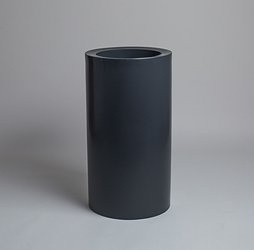 Donica dekoracyjna FROMO z wewnętrzną półką - 90 cm - antracyt